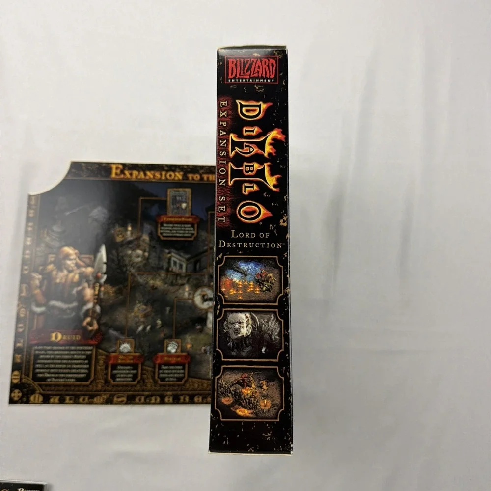 Diablo II 2 Lord of Destruction Expansion Set Big Box Complete + Strategy Guide